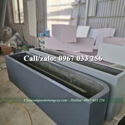 Chậu Composite đúc nguyên khối sản xuất theo yêu cầu